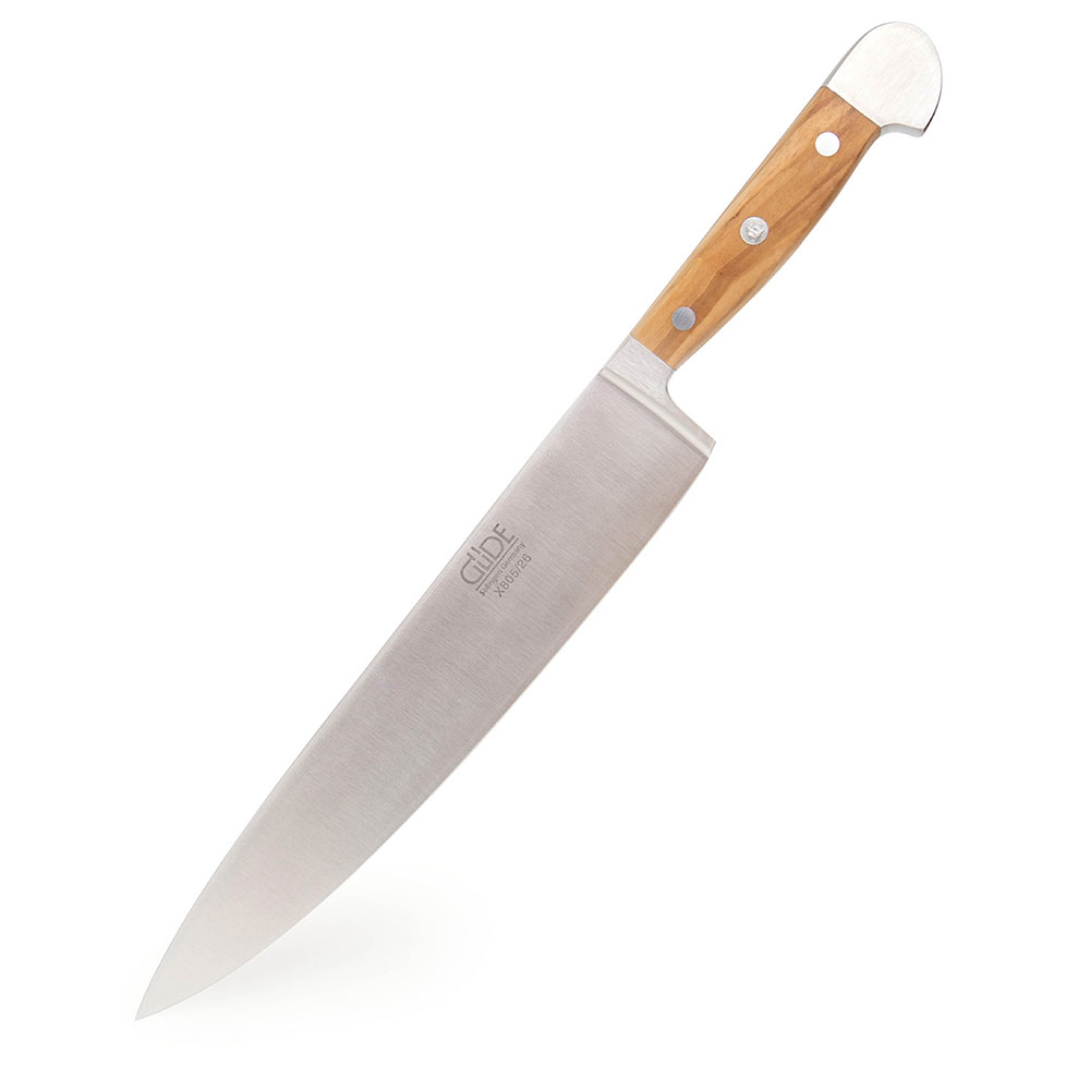 Güde Alpha Series 10″ Chef's Knife – Olive Wood Handle - John Boos & Co