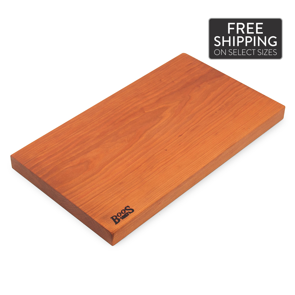 Over The Counter Cherry Wood Edge Grain Cutting Board, Includes